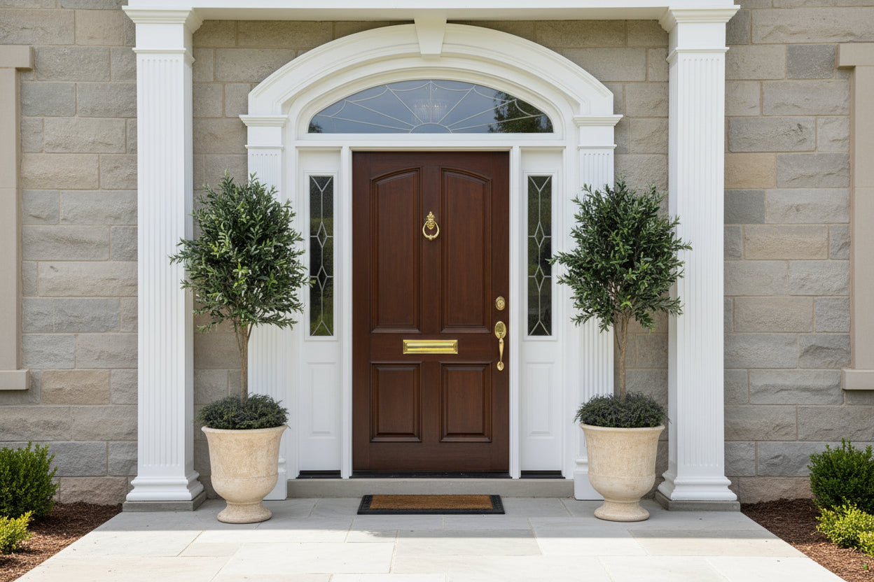 OLIVE TREE ON FRENCH CHIC PLANTER