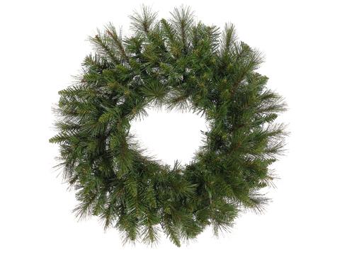24" CANYON MIXED PINE WREATH GREEN